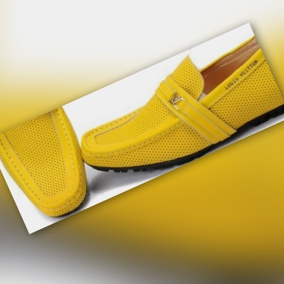 Louis Vuitton Other - Louis Vuitton Yellow Men's US Size 12 Loafers